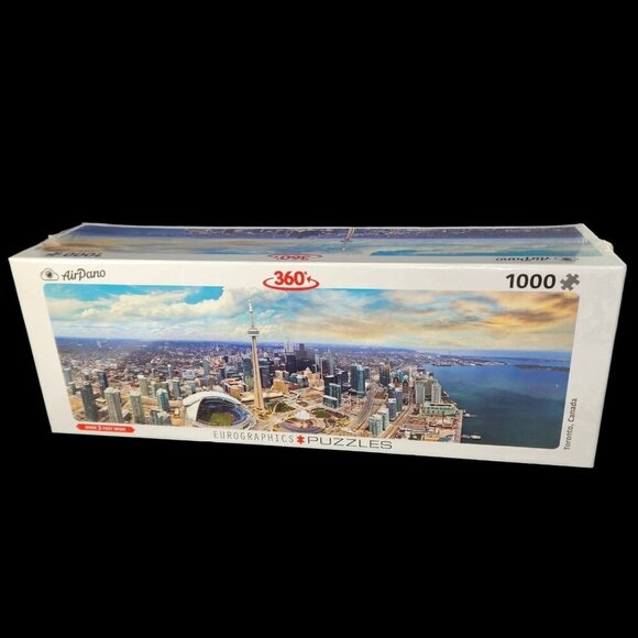 Eurographics Puzzle Toronto Canada Cityscape 1000 Pieces Made USA Lg 39 x 13 New - Picture 1 of 10